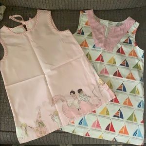 NEW Petit Peony Summer Smock Dresses Fairy Tales Sailboats Seersucker 2Y/3Y T